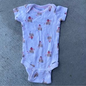 Gerber White Bear Girl Onesie